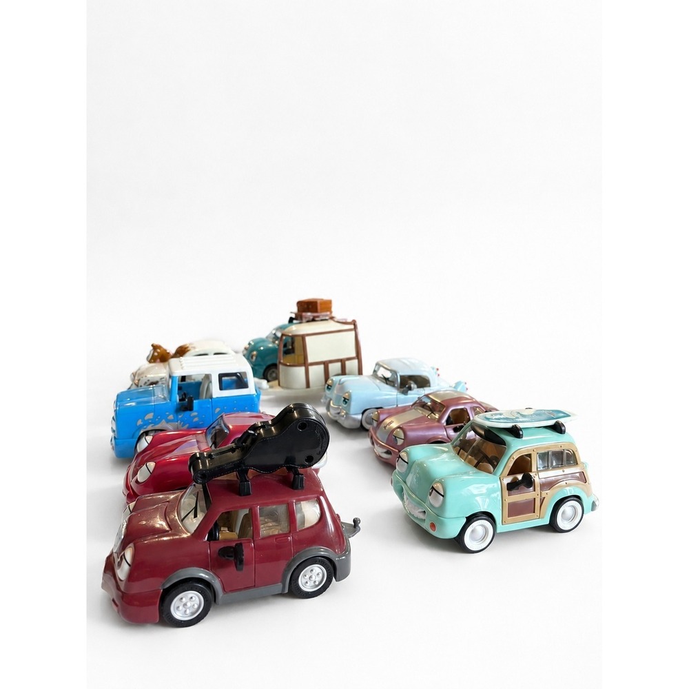 Chevron Cars Lot of 13 Toy Cars w/ Pig & Horse Figures Techron Collectible - Picture 5 of 12